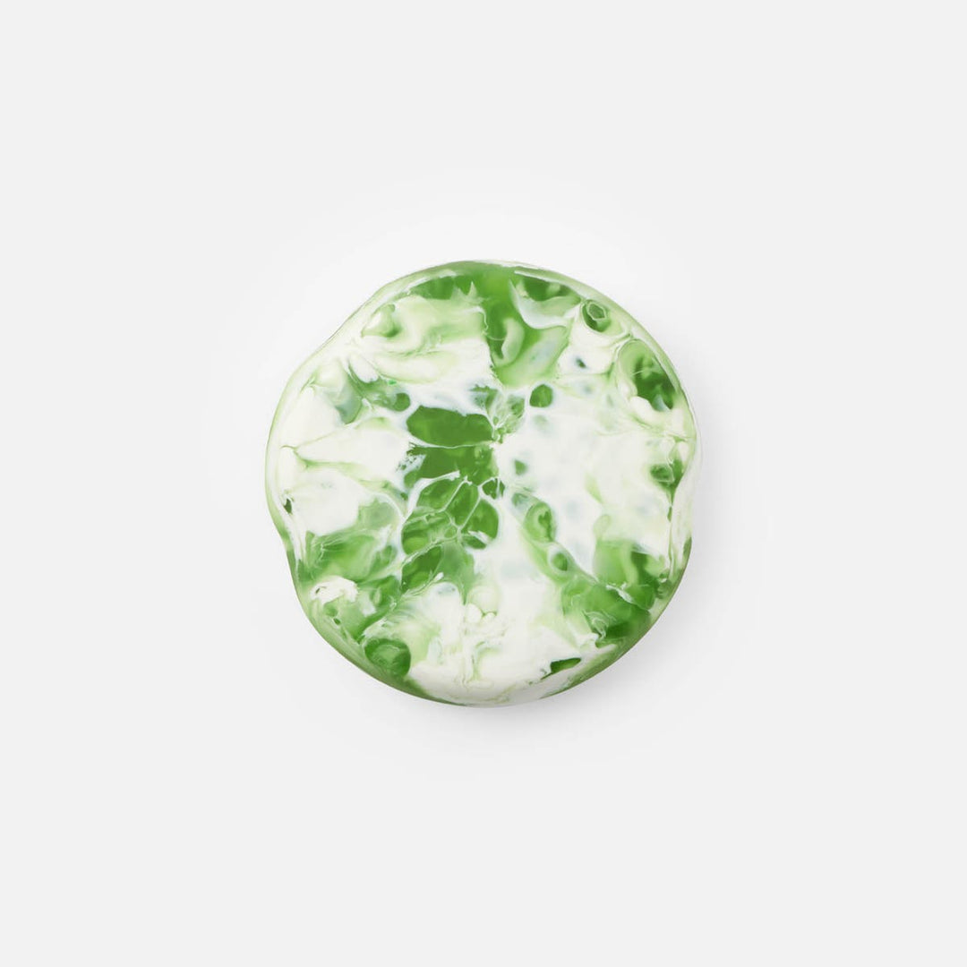 Beatrix Green Swirled Serving Bowls Resin Set/2