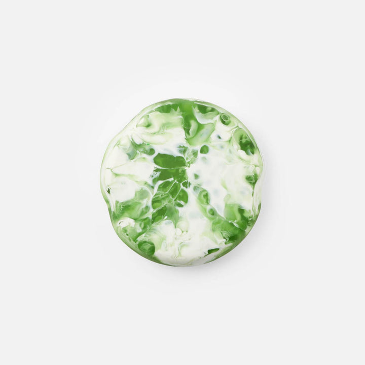 Beatrix Green Swirled Serving Bowls Resin Set/2