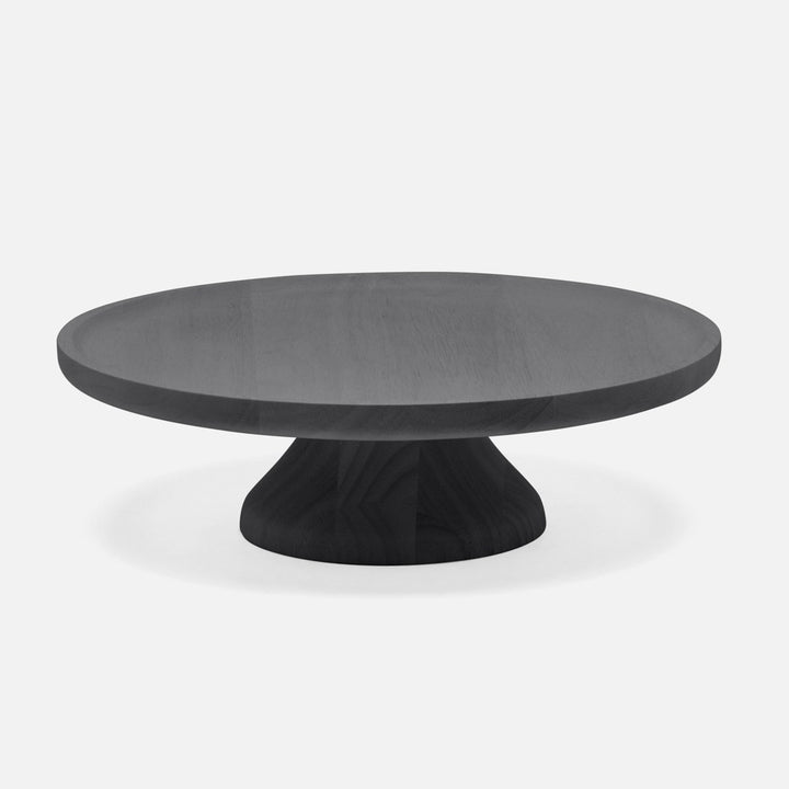 Bryson Ebony Cake Stand Acacia Wood 14"D