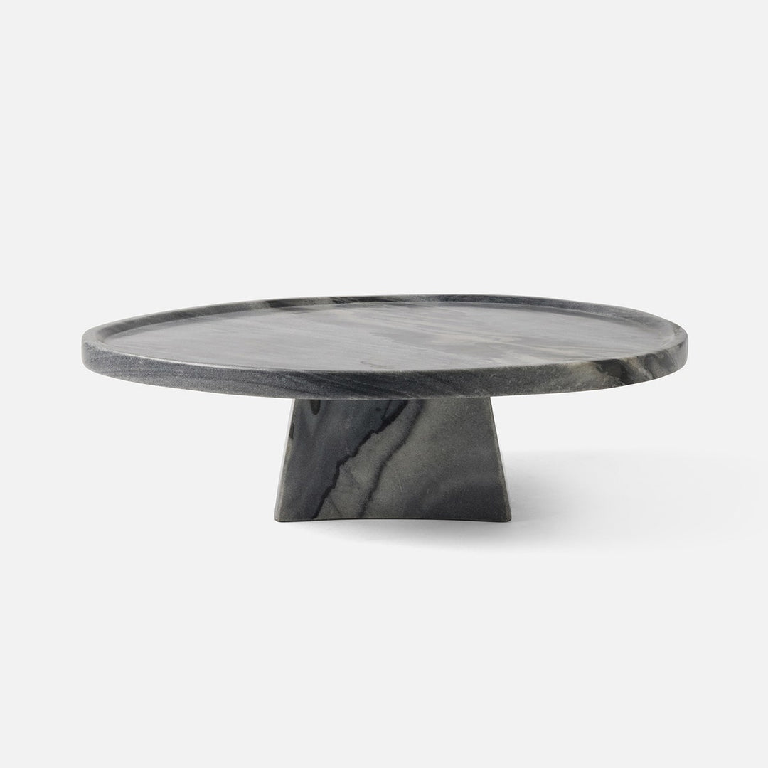 Caden Gray Cake Stand Marble Medium