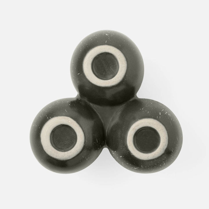 Desmond Gray Salt Glaze Snack Bowl Stoneware Triple