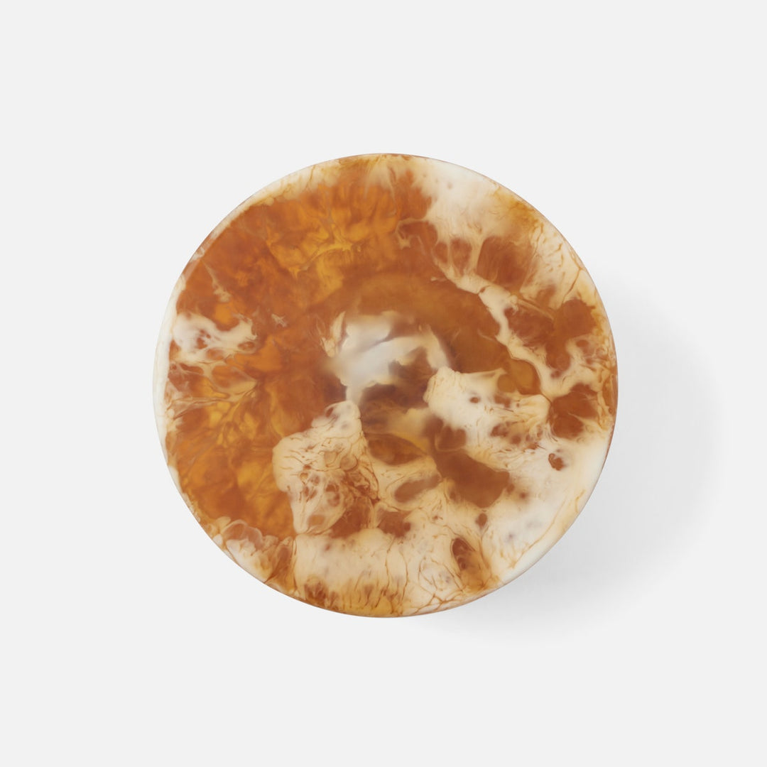 Hugo Amber Swirled Cake Stand Resin Small