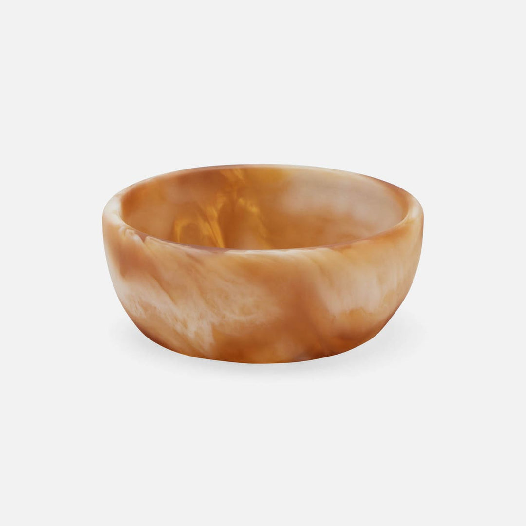 Hugo Amber Swirled Hors D'Oeuvre Bowl Resin 4X15 Pack/2