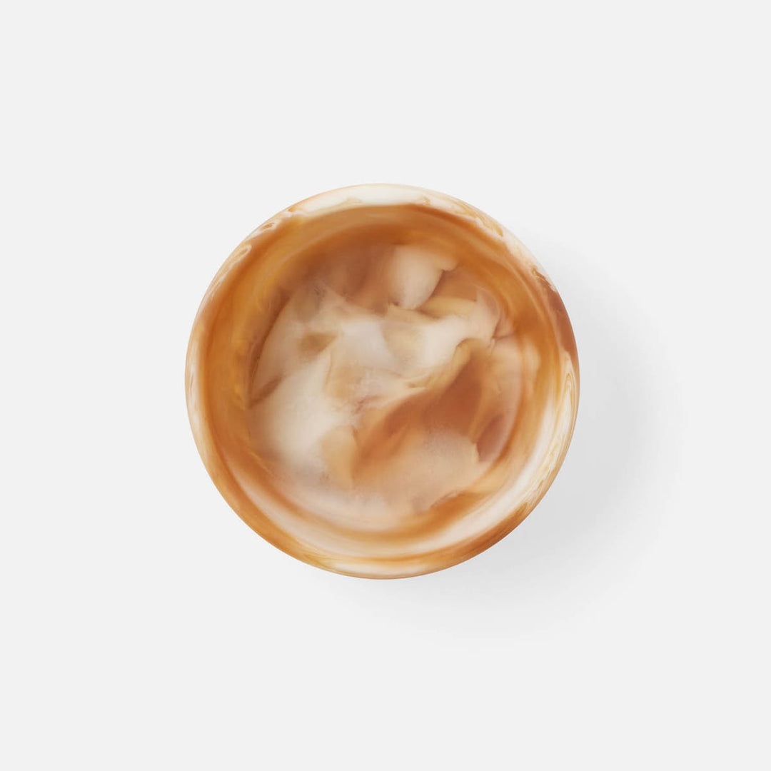 Hugo Amber Swirled Hors D'Oeuvre Bowl Resin 4X15 Pack/2