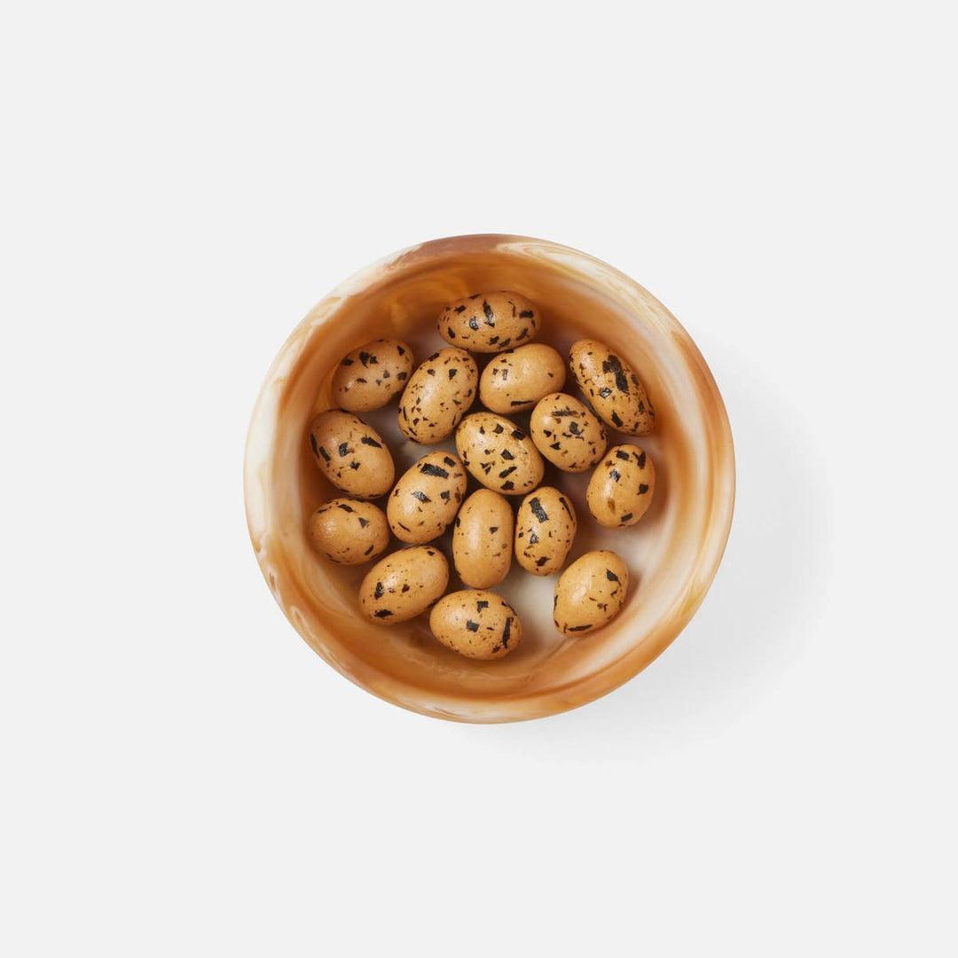 Hugo Amber Swirled Hors D'Oeuvre Bowl Resin 4X15 Pack/2