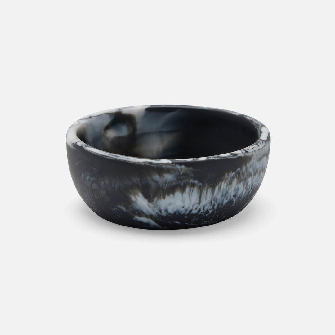 Hugo Black Swirled Hors D'Oeuvre Bowl Resin 4X15 Pack/2