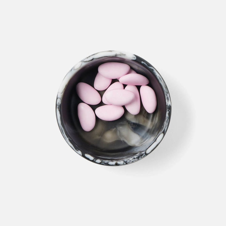 Hugo Black Swirled Hors D'Oeuvre Bowl Resin 4X15 Pack/2