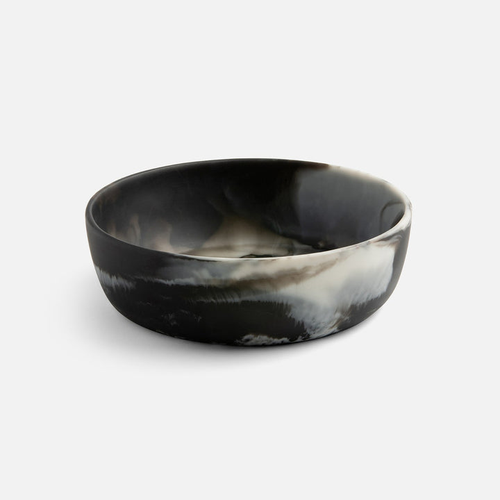 Hugo Black Swirled Serving Bowl Resin Small Pack/2