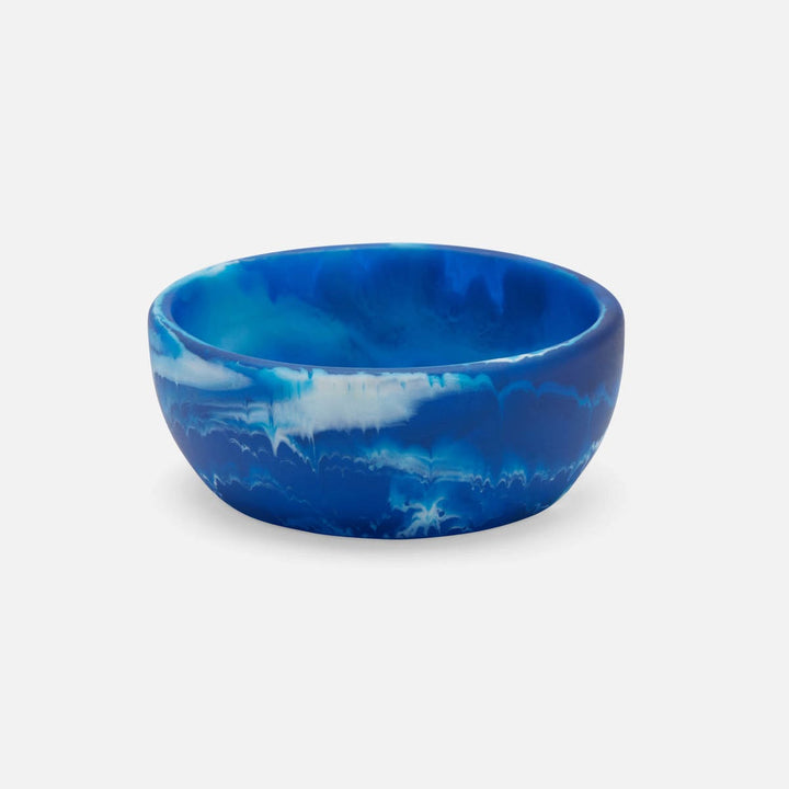 Hugo Blue Swirled Hors D'Oeuvre Bowl Resin 4X15 Pack/2