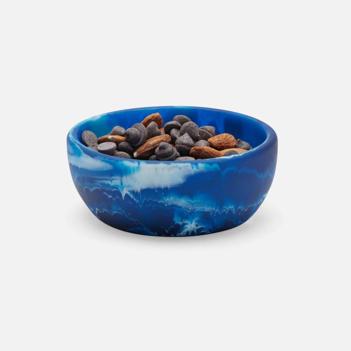 Hugo Blue Swirled Hors D'Oeuvre Bowl Resin 4X15 Pack/2