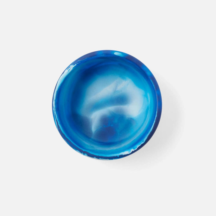 Hugo Blue Swirled Hors D'Oeuvre Bowl Resin 4X15 Pack/2