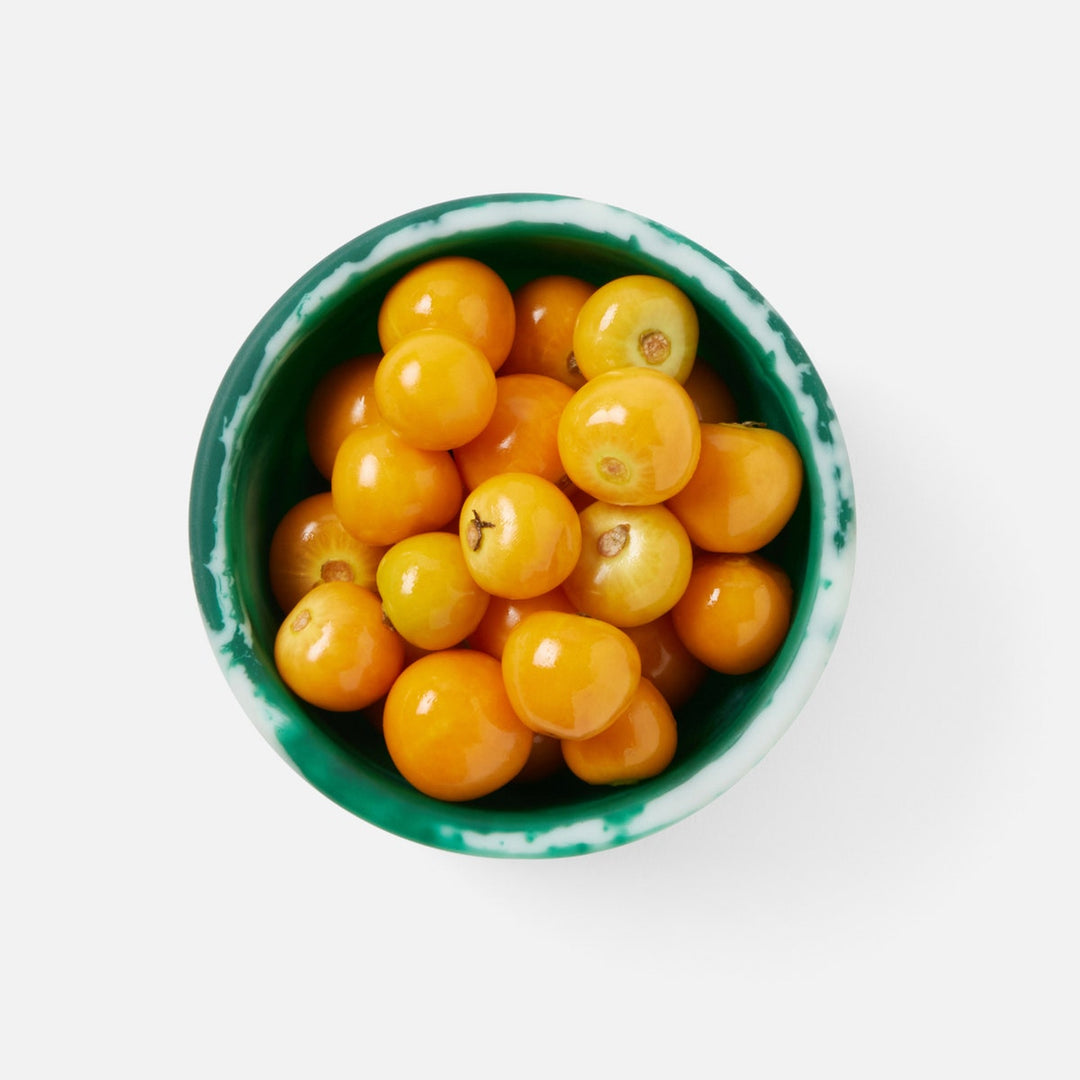 Hugo Green Swirled Hors D'Oeuvre Bowl Resin 4X15 Pack/2
