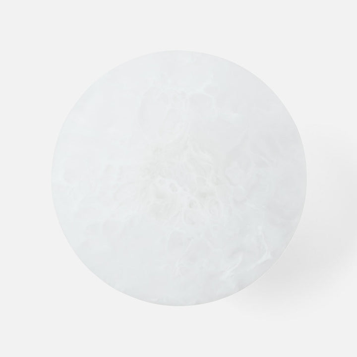 Hugo White Swirled Cake Stand Resin Small