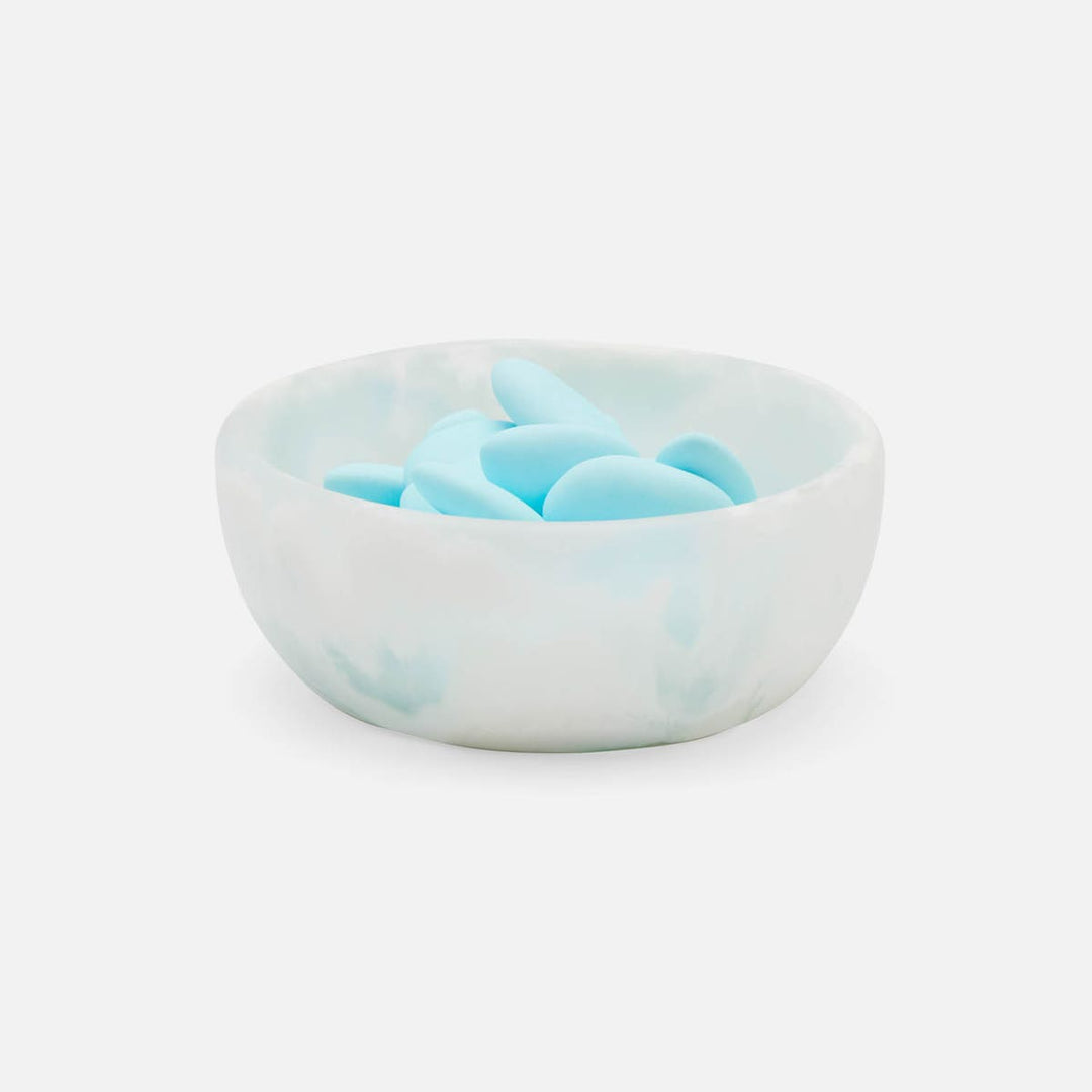 Hugo White Swirled Hors D'Oeuvre Bowl Resin 4X15 Pack/2