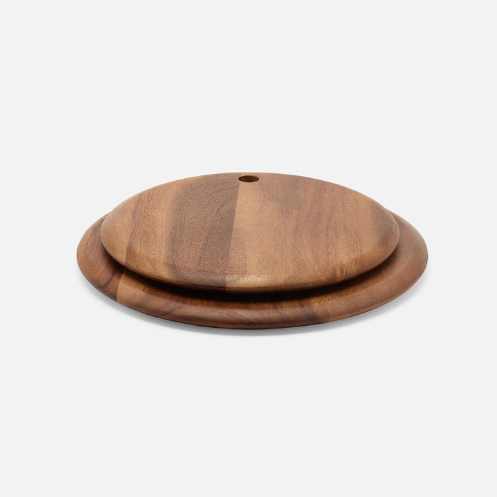 Jameson Natural Round Serving Board Acacia Wood Set/2