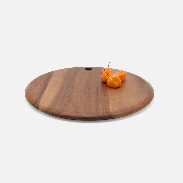 Jameson Natural Round Serving Board Acacia Wood Set/2