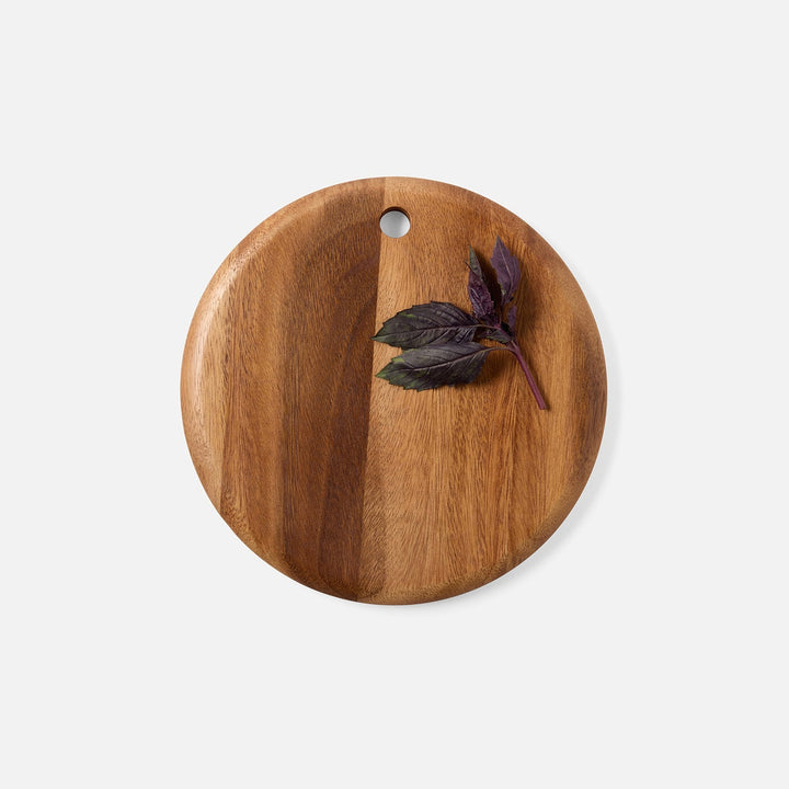 Jameson Natural Round Serving Board Acacia Wood Set/2