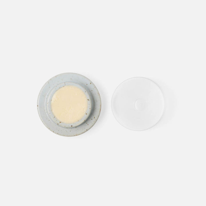 Marcus White Salt Glaze Round Butter Dish Stoneware Pack/2