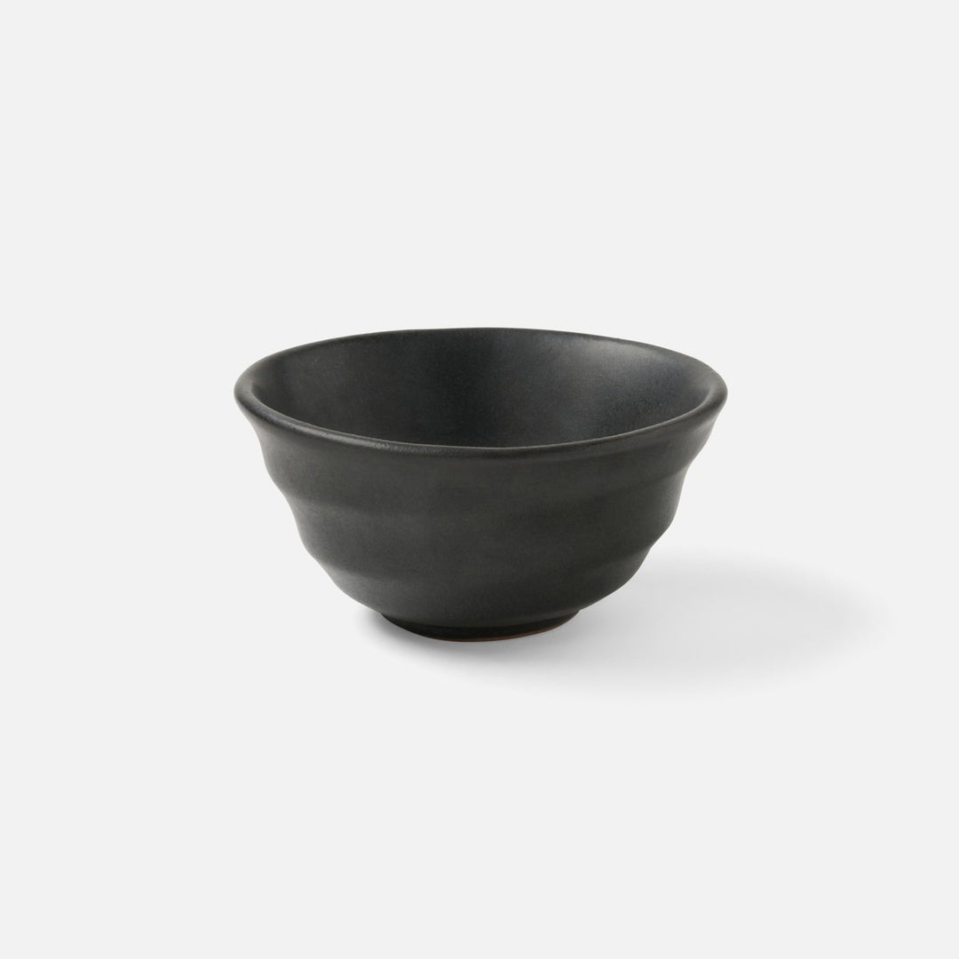 Marcus Black Glaze Hors D'Oeuvre Bowl Stoneware Pack/4