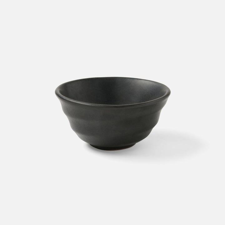 Marcus Black Glaze Hors D'Oeuvre Bowl Stoneware Pack/4