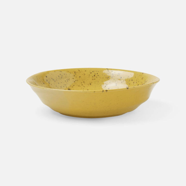 Marcus Chartreuse Salt Glaze Tapered Serving Bowl Stoneware Large Pack/2
