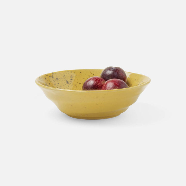 Marcus Chartreuse Salt Glaze Tapered Serving Bowl Stoneware Small Pack/2