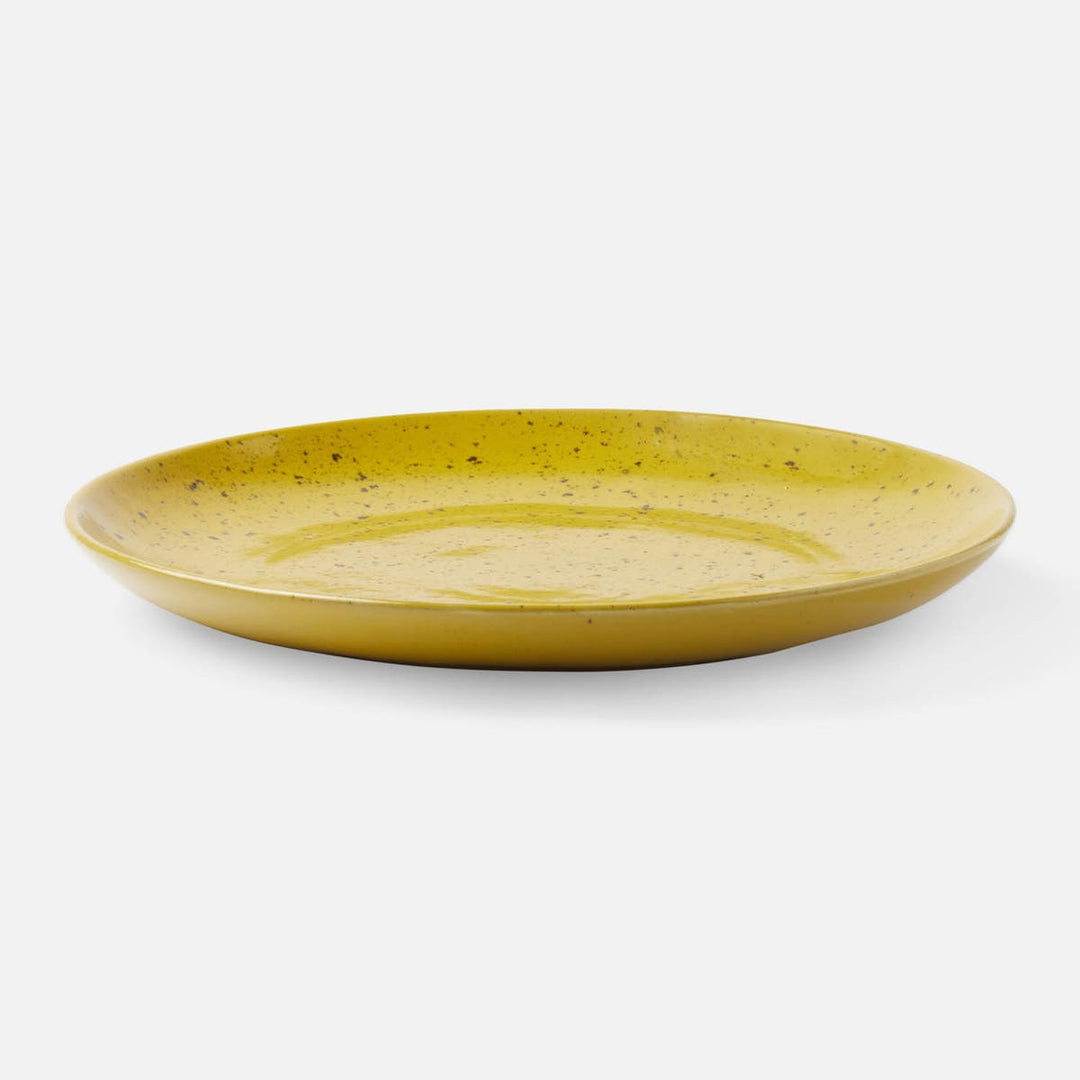 Marcus Chartreuse Salt Glaze Round Serving Platter Stoneware Large Pack/2