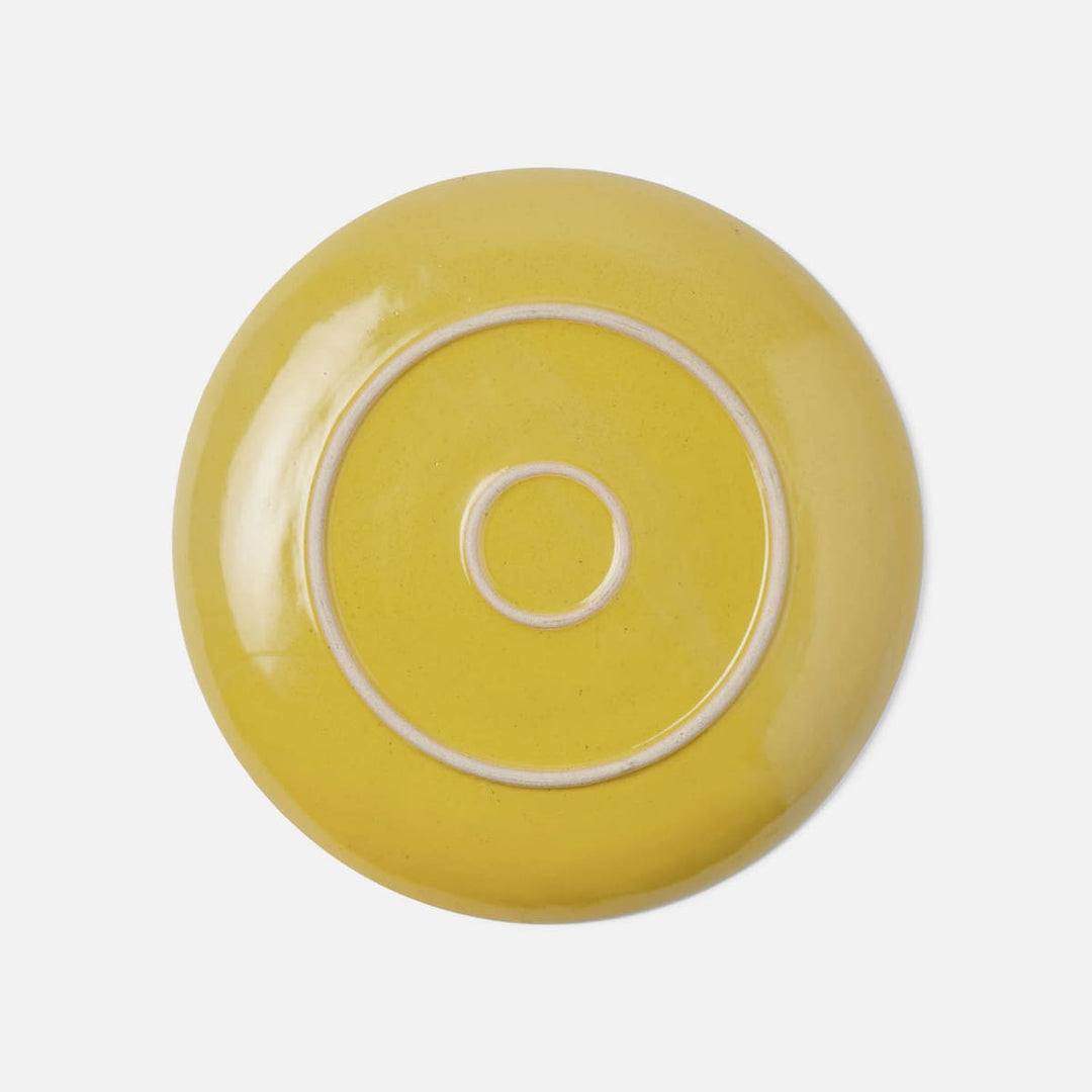 Marcus Chartreuse Salt Glaze Round Serving Platter Stoneware Large Pack/2