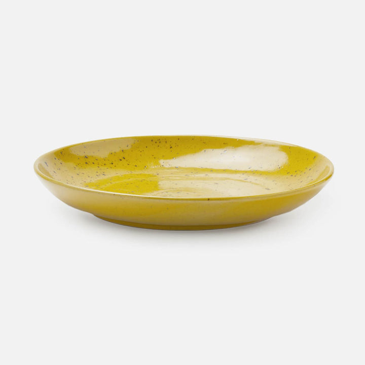Marcus Chartreuse Salt Glaze Round Serving Platter Stoneware Small Pack/2
