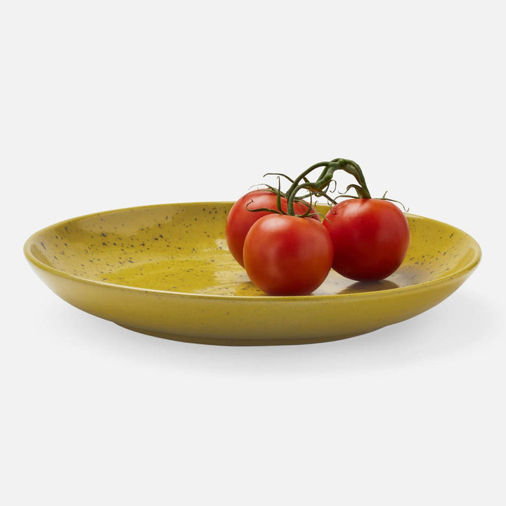 Marcus Chartreuse Salt Glaze Round Serving Platter Stoneware Small Pack/2