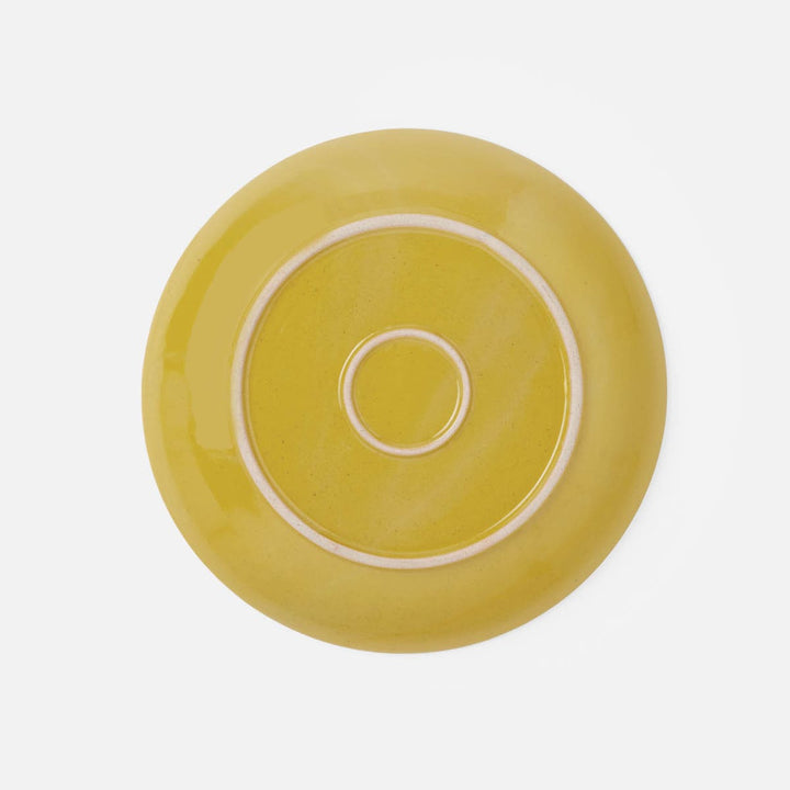 Marcus Chartreuse Salt Glaze Round Serving Platter Stoneware Small Pack/2