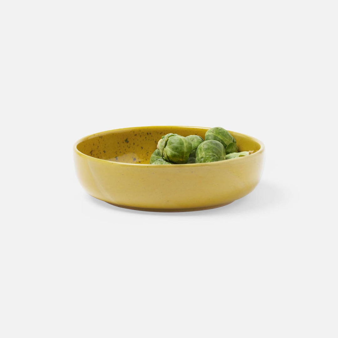 Marcus Chartreuse Salt Glaze Round Serving Bowl Stoneware Small Pack/2