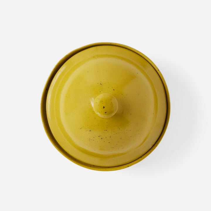 Marcus Chartreuse Salt Glaze Cloche Serving Bowl Stoneware Large