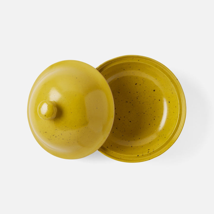 Marcus Chartreuse Salt Glaze Cloche Serving Bowl Stoneware Large