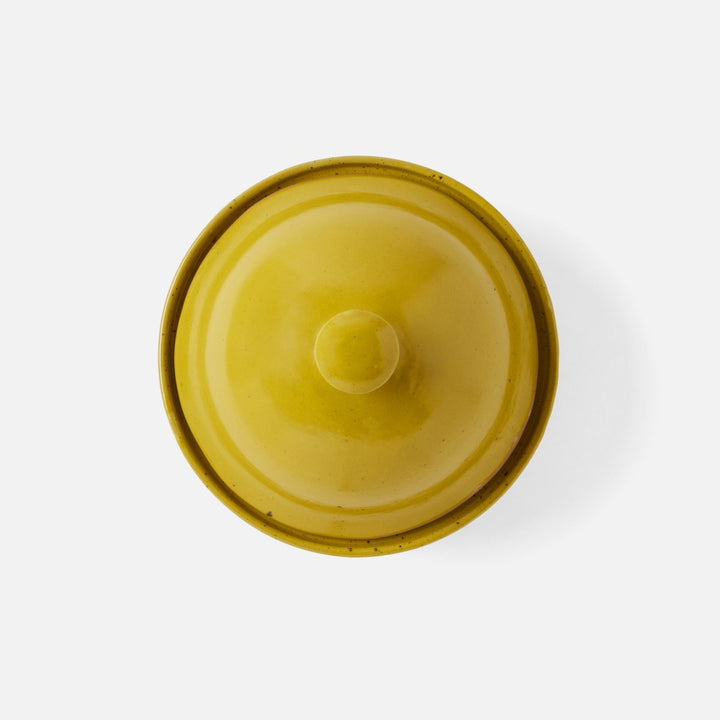 Marcus Chartreuse Salt Glaze Cloche Serving Bowl Stoneware Medium