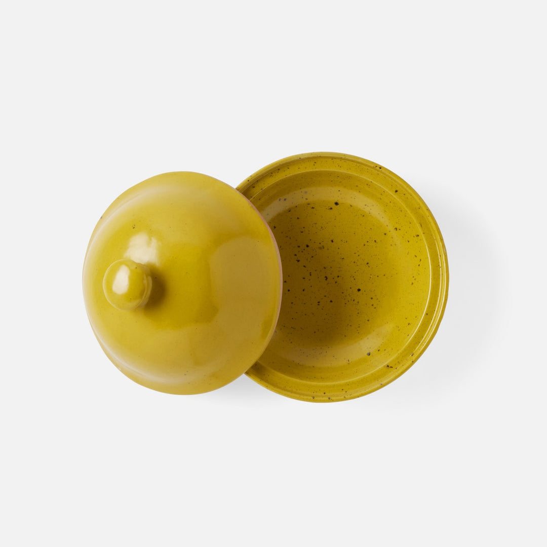 Marcus Chartreuse Salt Glaze Cloche Serving Bowl Stoneware Medium