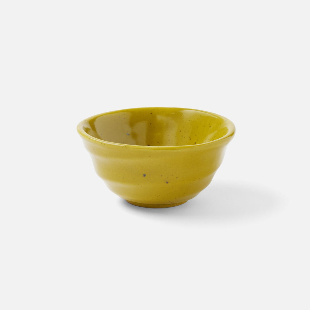 Marcus Chartreuse Salt Glaze Hors D'Oeuvre Bowl Stoneware Pack/4