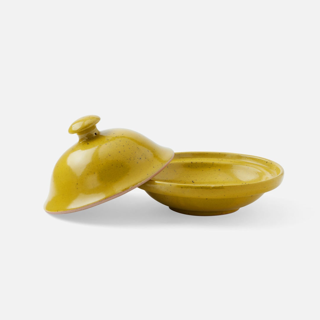 Marcus Chartreuse Salt Glaze Cloche Serving Bowl Stoneware Small Pack/2