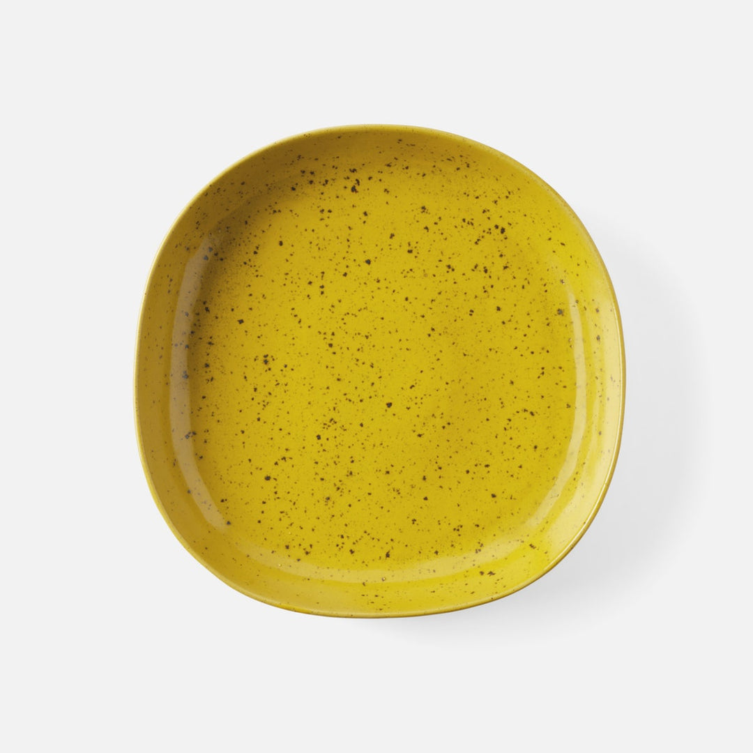 Marcus Chartreuse Salt Glaze Square Serving Platter Stoneware Pack/2