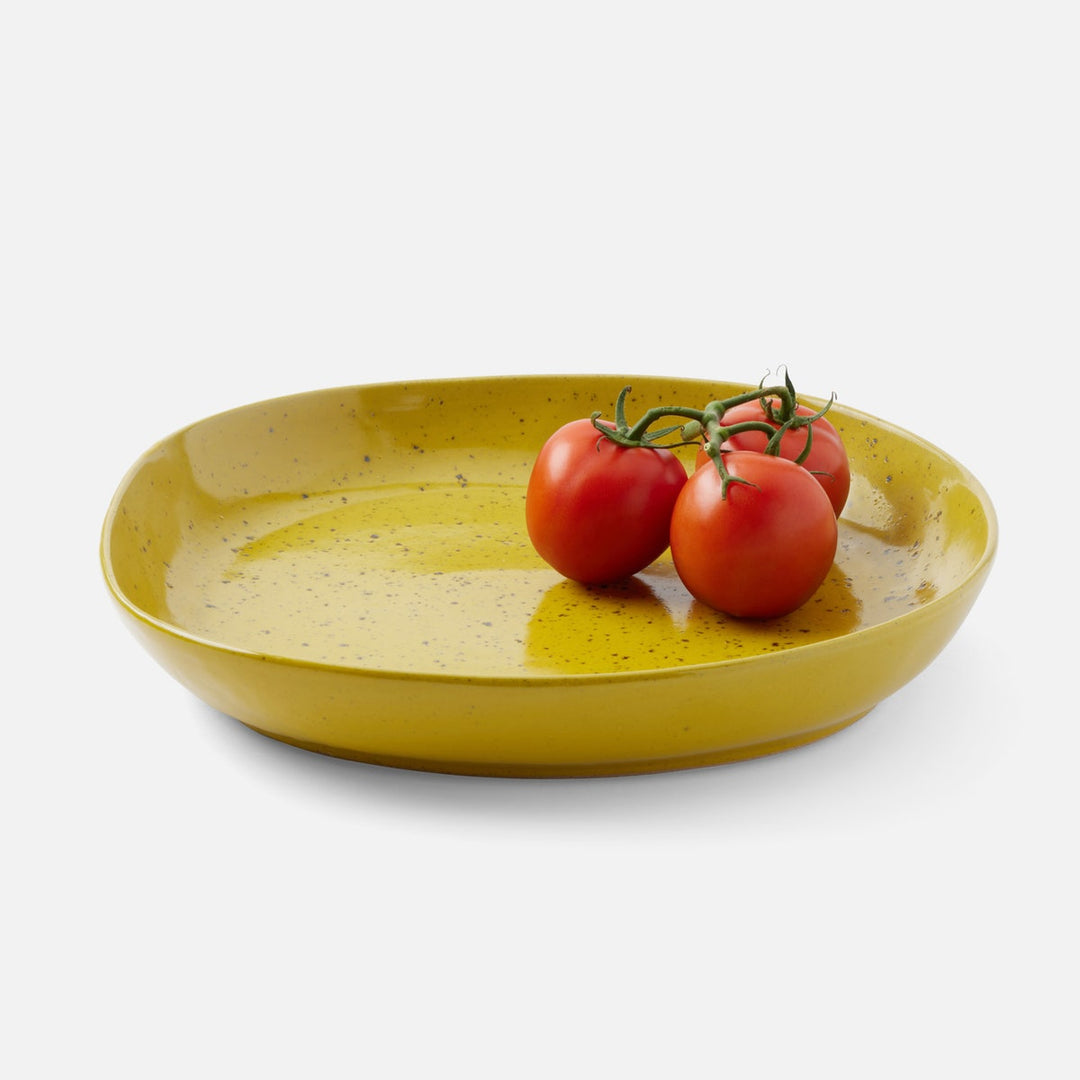 Marcus Chartreuse Salt Glaze Square Serving Platter Stoneware Pack/2