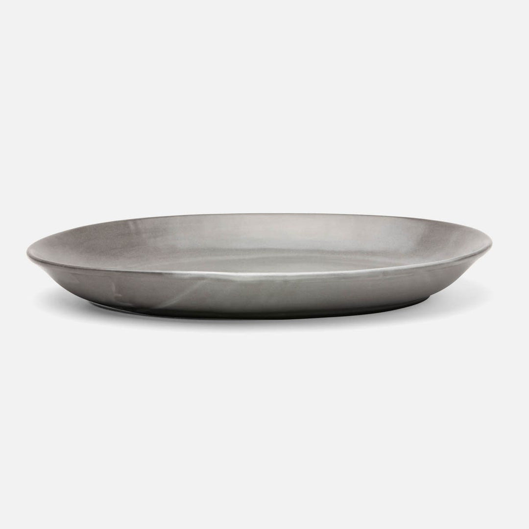 Marcus Cement Glaze Oval Serving Platter Stoneware Large Pack/2