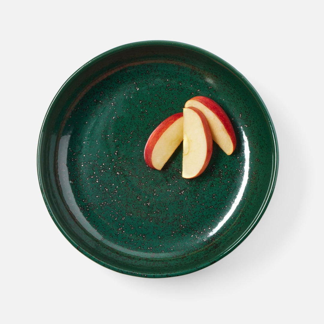 Marcus Dark Green Salt Glaze Round Serving Bowl Stoneware Small Pack/2