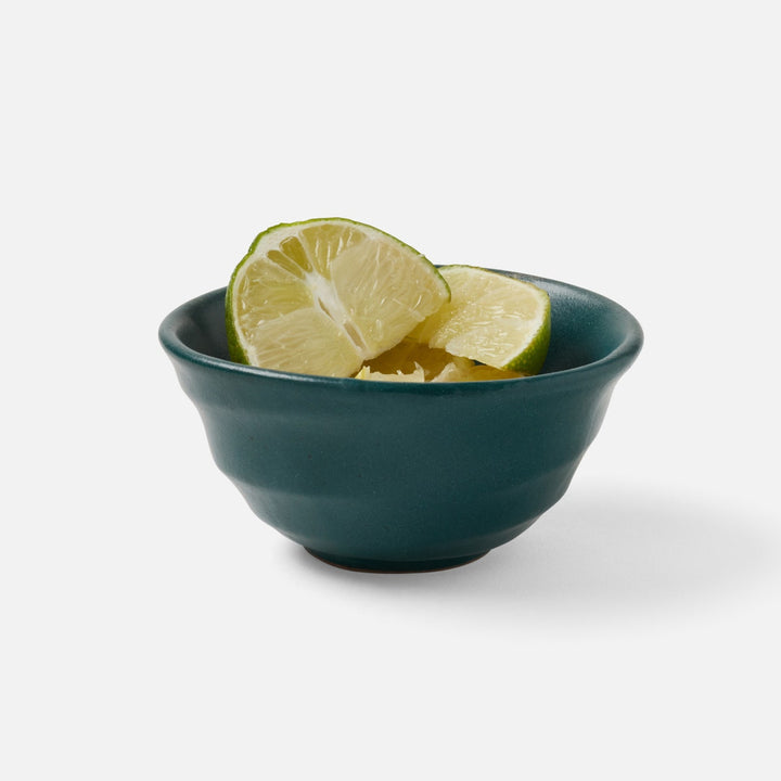 Marcus Midnight Teal Hors D'Oeuvre Bowl Stoneware Pack/4