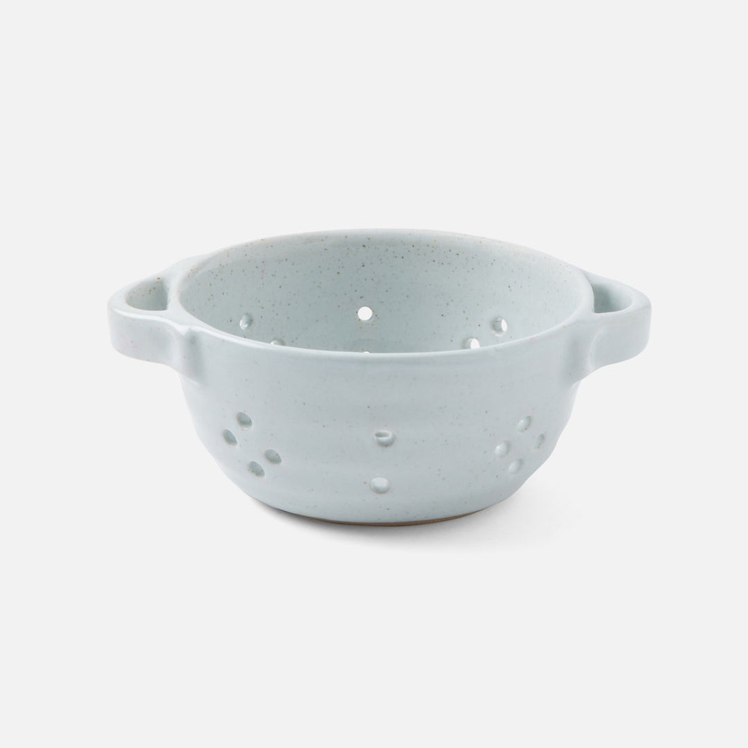 Marcus White Salt Glaze Berry Bowl W/ Handles Stoneware Pack/4