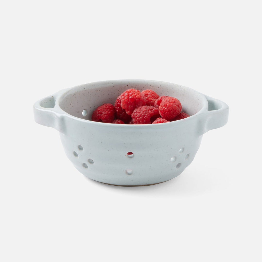 Marcus White Salt Glaze Berry Bowl W/ Handles Stoneware Pack/4