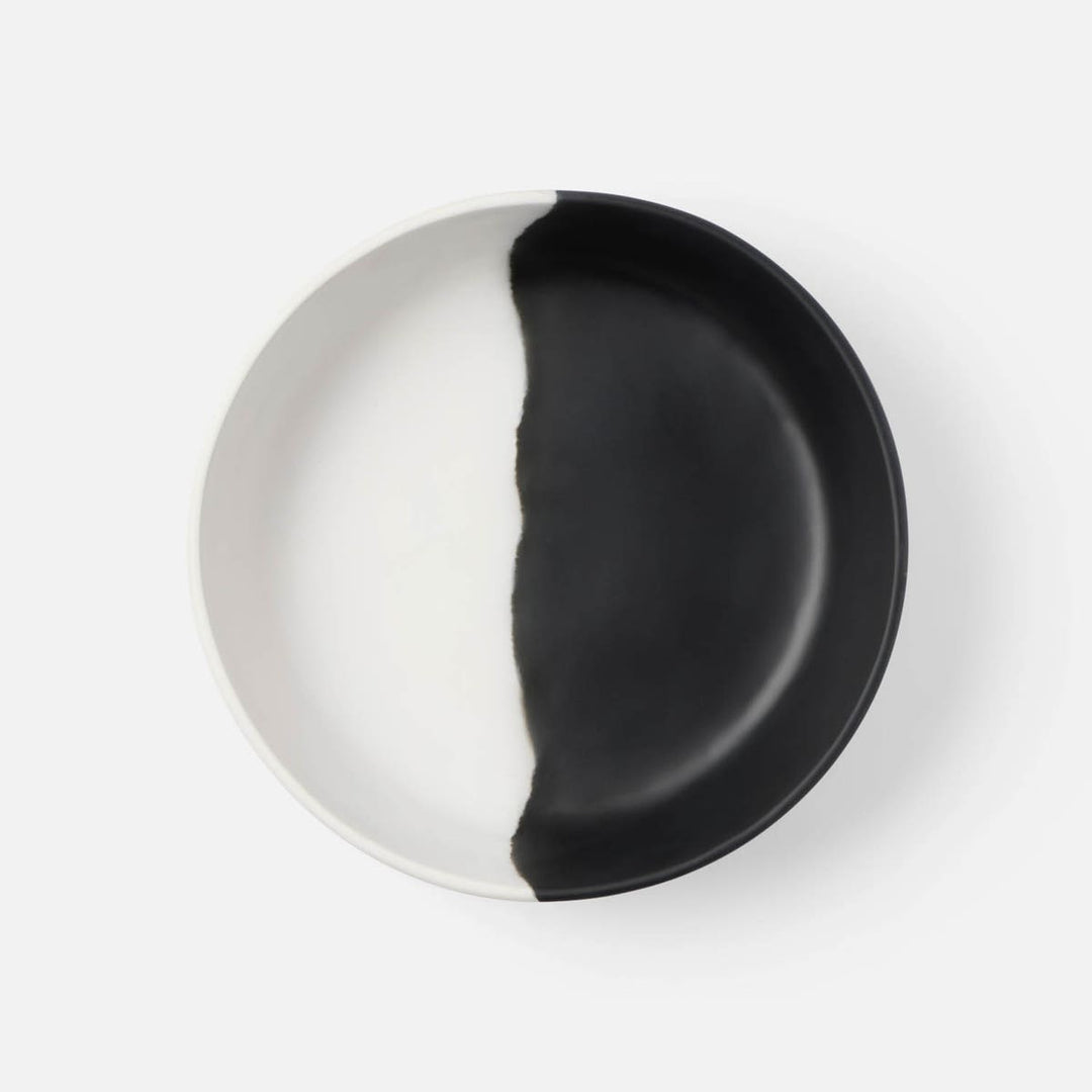 Maxton Black/White Serving Bowl Resin Large
