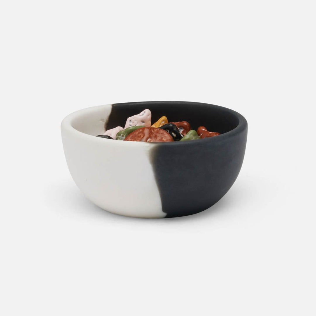 Maxton Black/White Pinch Bowl Resin Pack/2