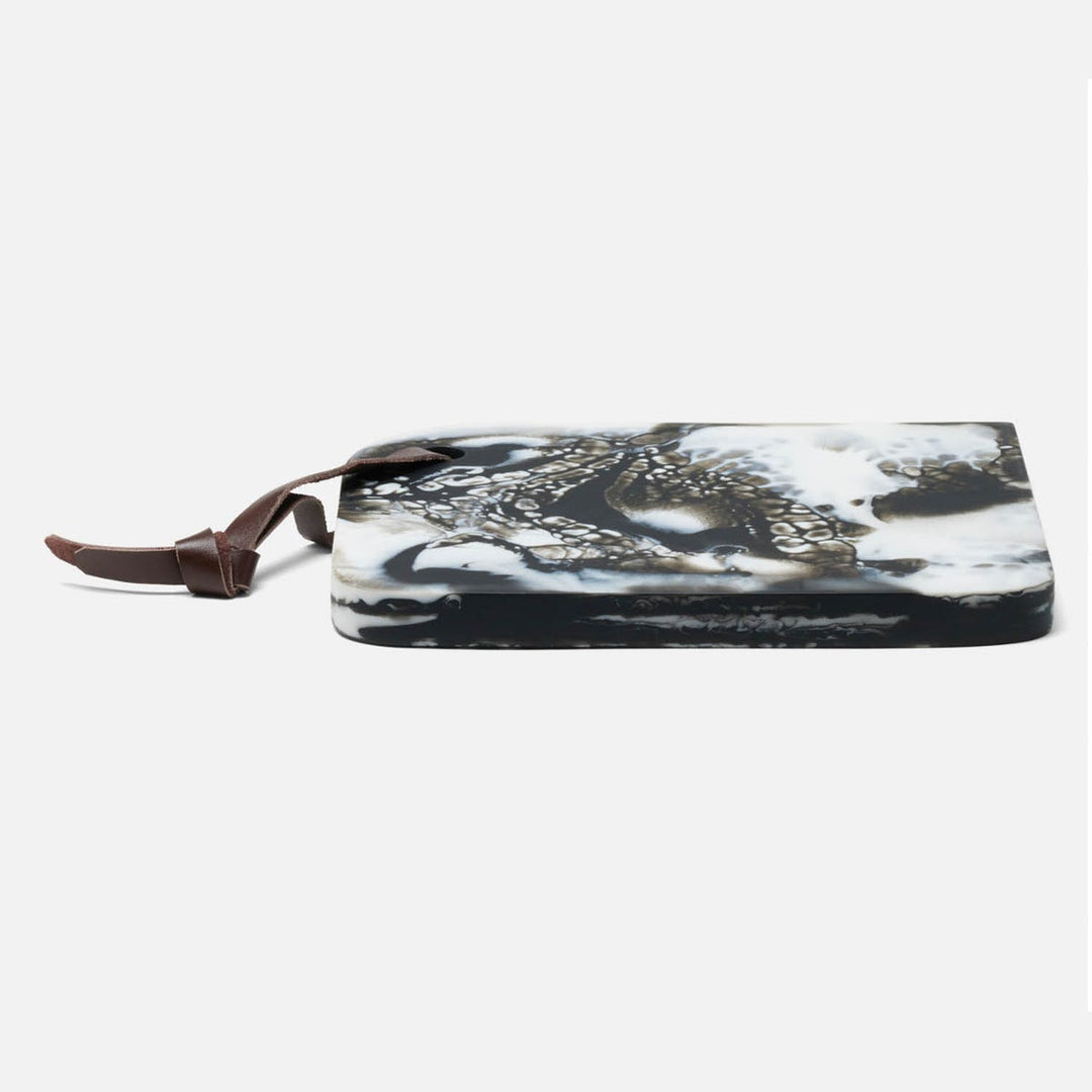Noah Black Swirled Serving Board Resin Small