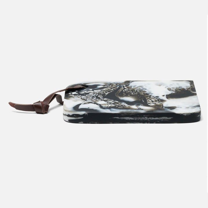 Noah Black Swirled Serving Board Resin Small