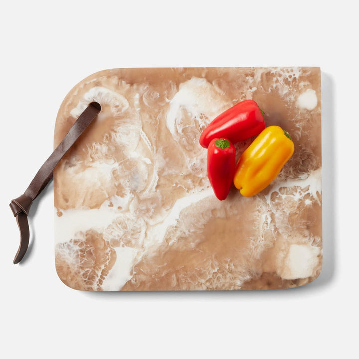 Noah Brown Swirled Serving Board Resin Large